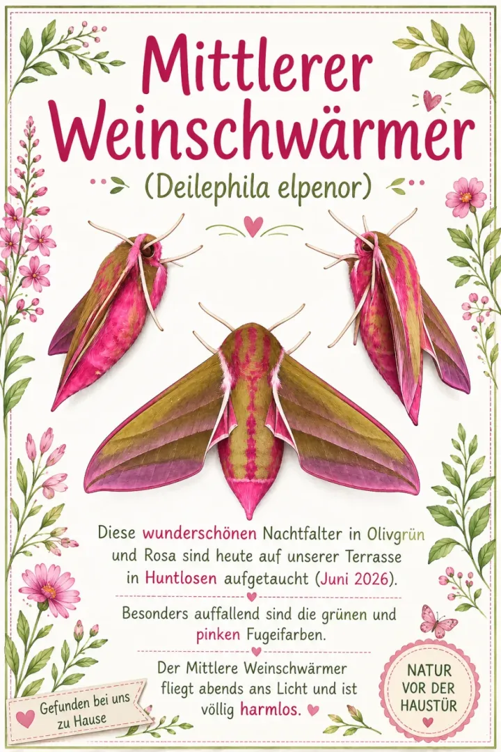 Ein farbenfroher Nachtgast auf unserer Terrasse